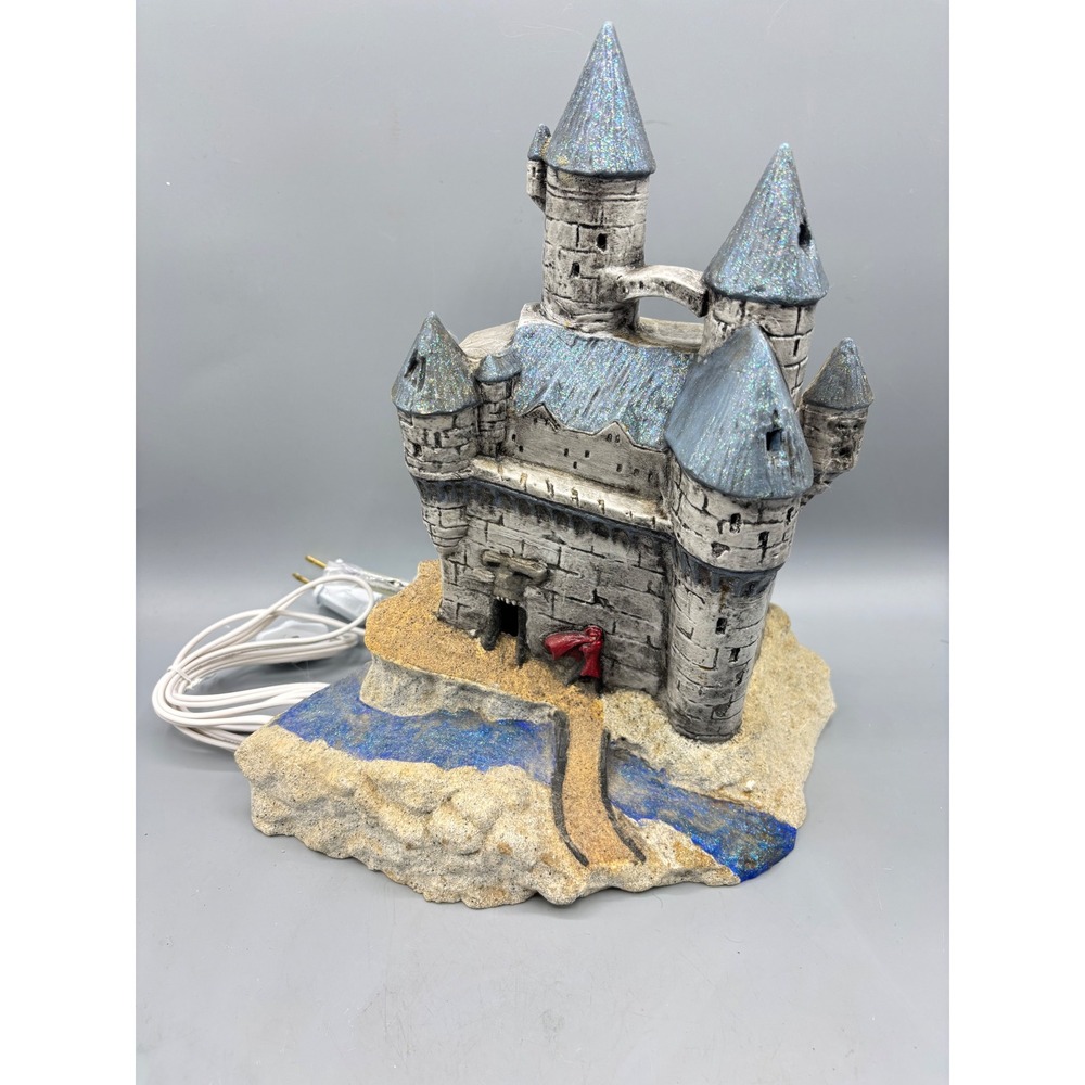 Vtg 1980 Ceramic Castle‎ Lamp Duncan Enterprises Spooky Figurine Halloween
